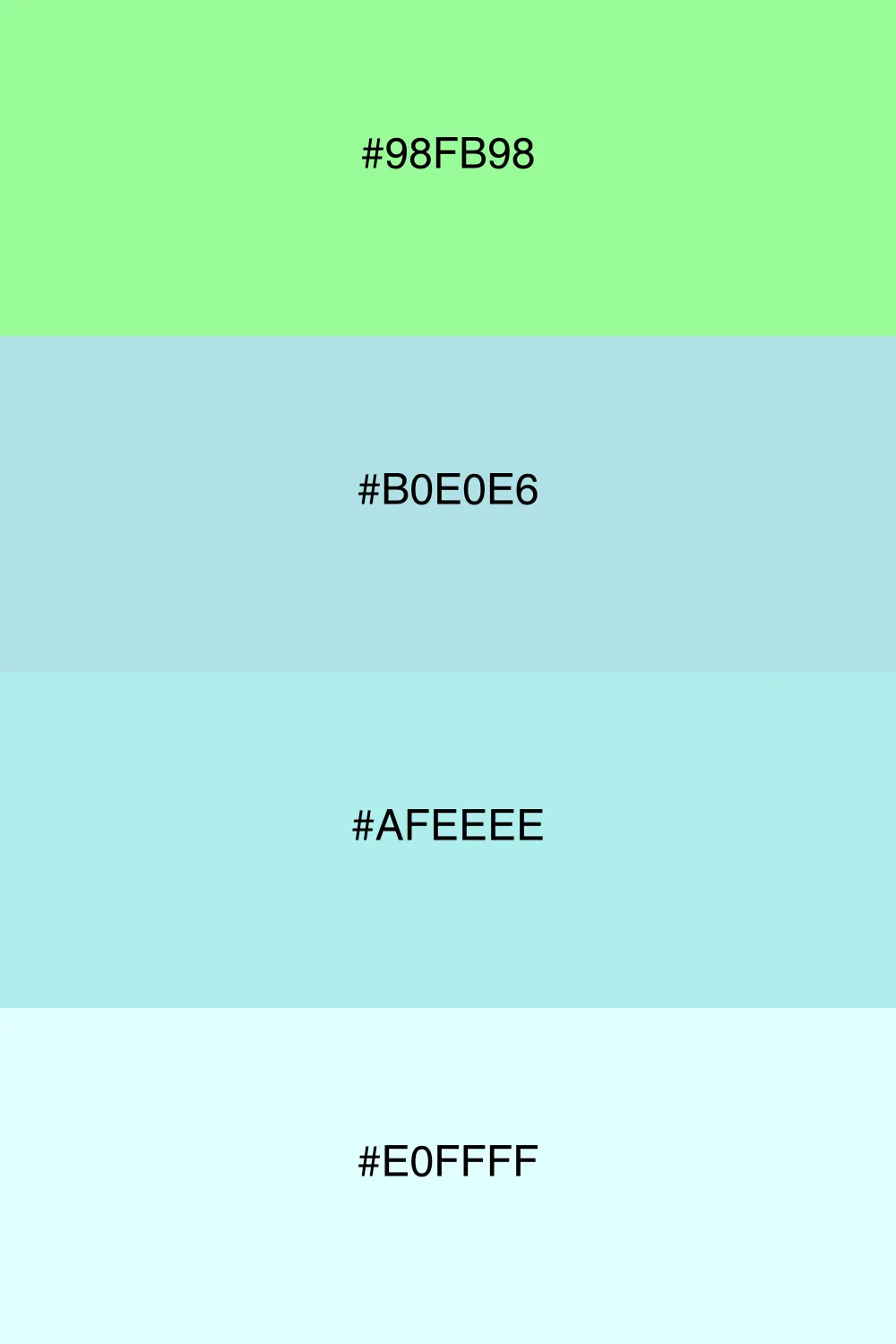 A refreshing cool palette that evokes a serene breeze.