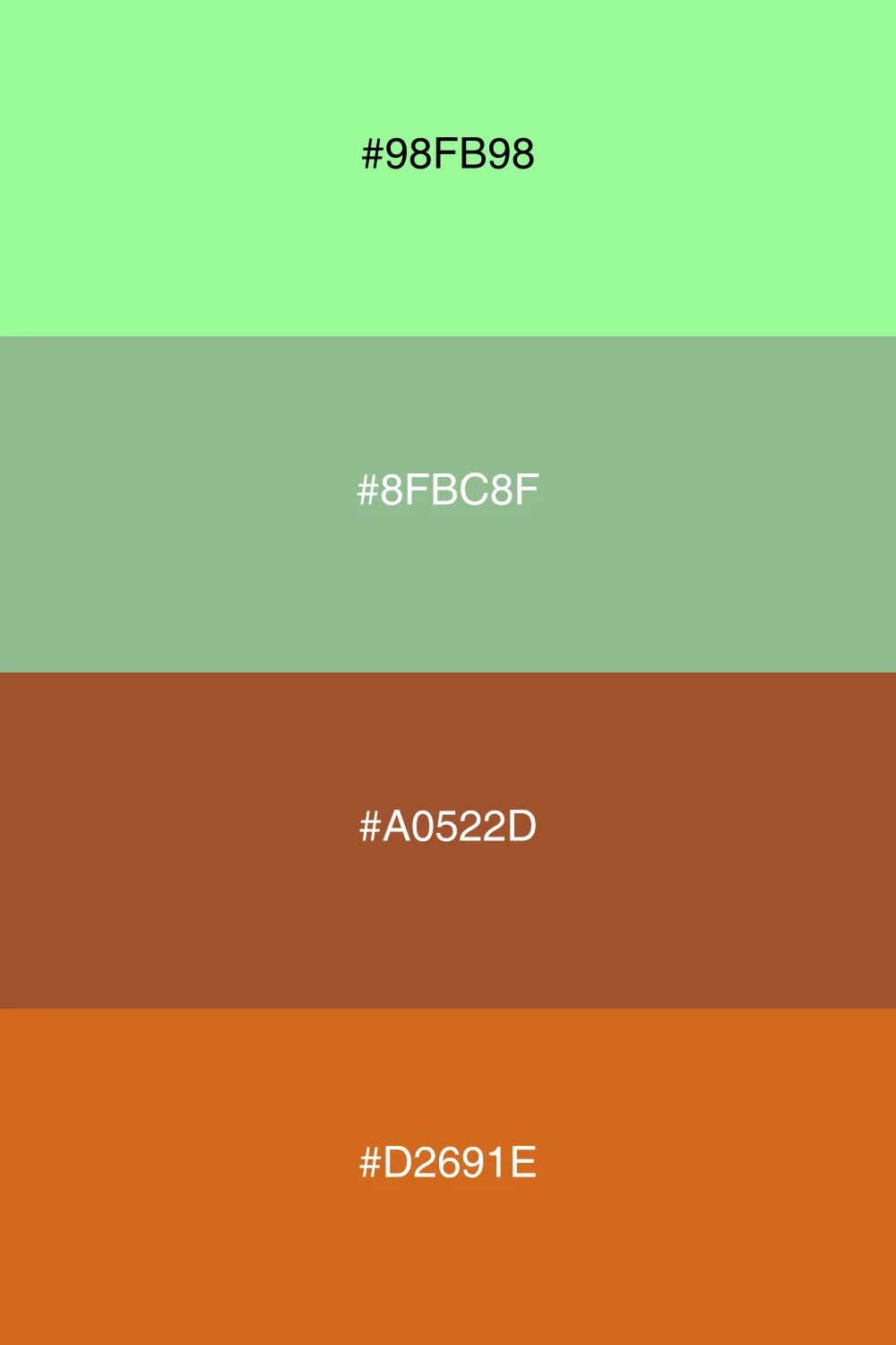 A grounded earthy palette inspired by nature's tones.