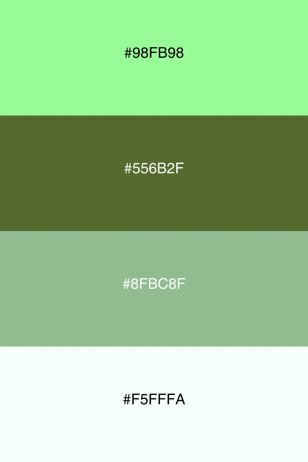 A serene palette inspired by a peaceful forest retreat.