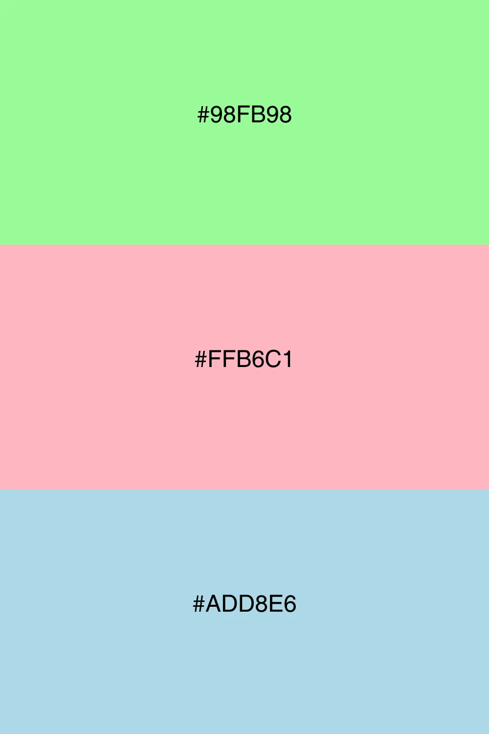 Soft and soothing pastel combination.
