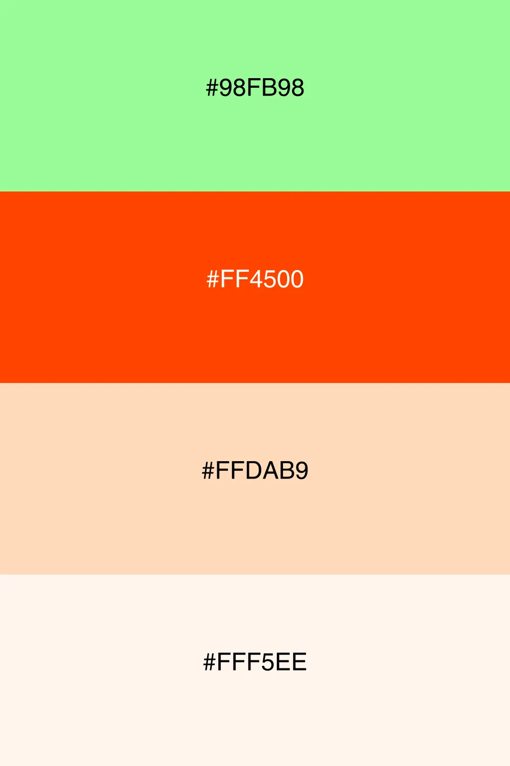A bright and cheerful palette inspired by a sunlit garden.
