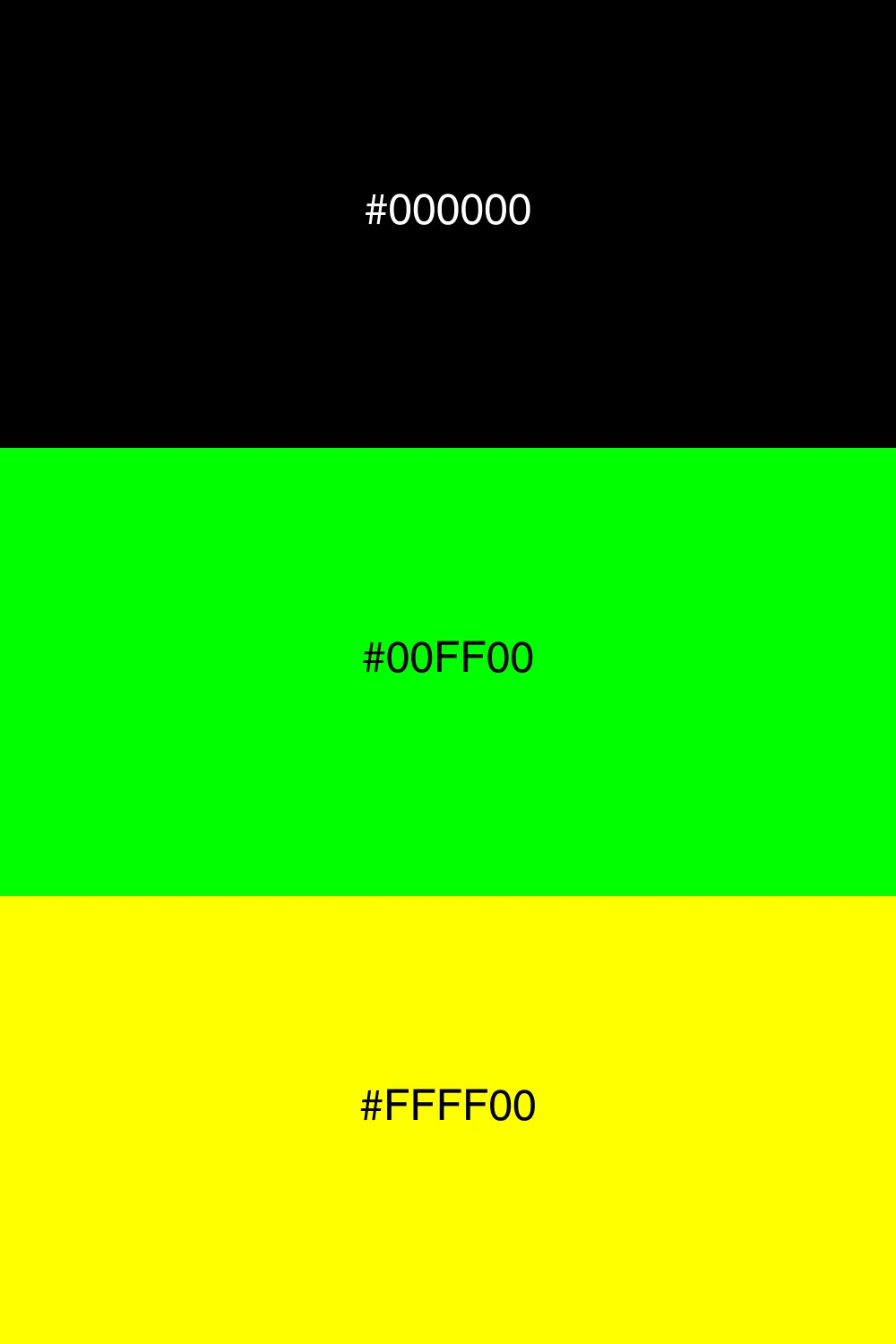 Friss zöld árnyalatok a fekete háttér előtt.