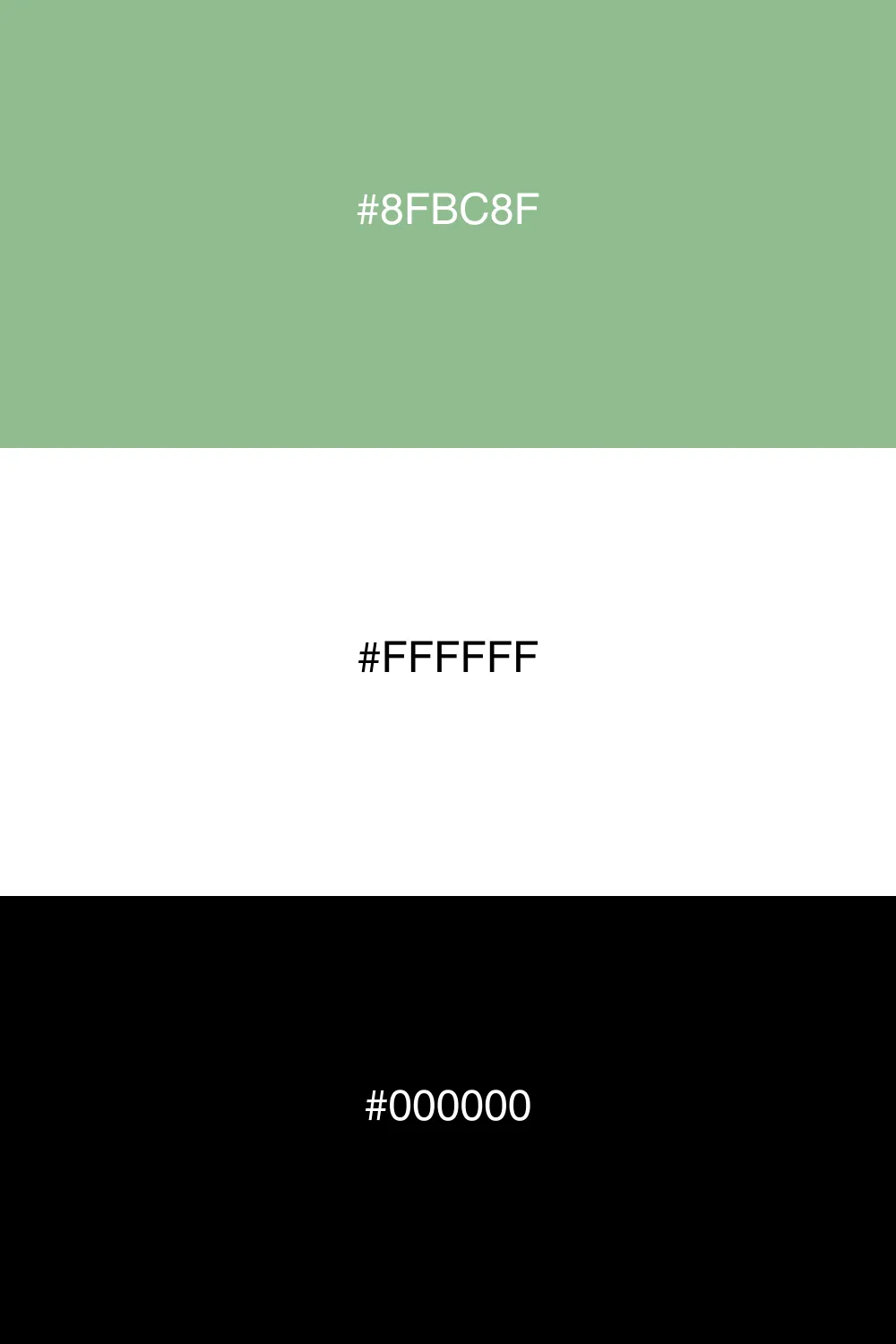 Fekete-fehér kontraszt a zölddel.