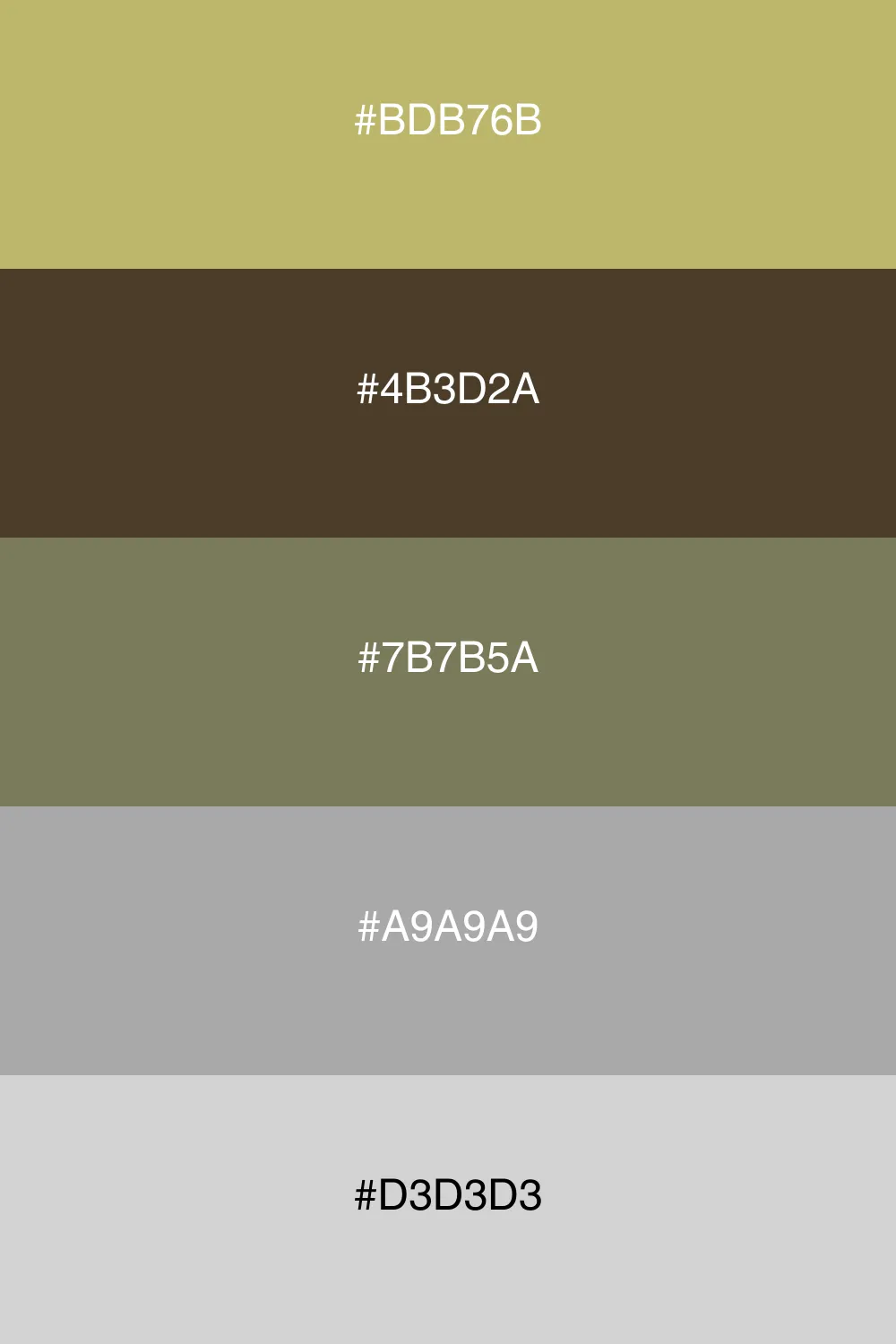 Subtelne odcienie w odcieniach khaki.