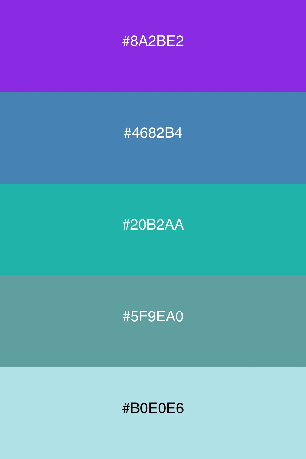 Chłodne kolory inspirowane oceanem.